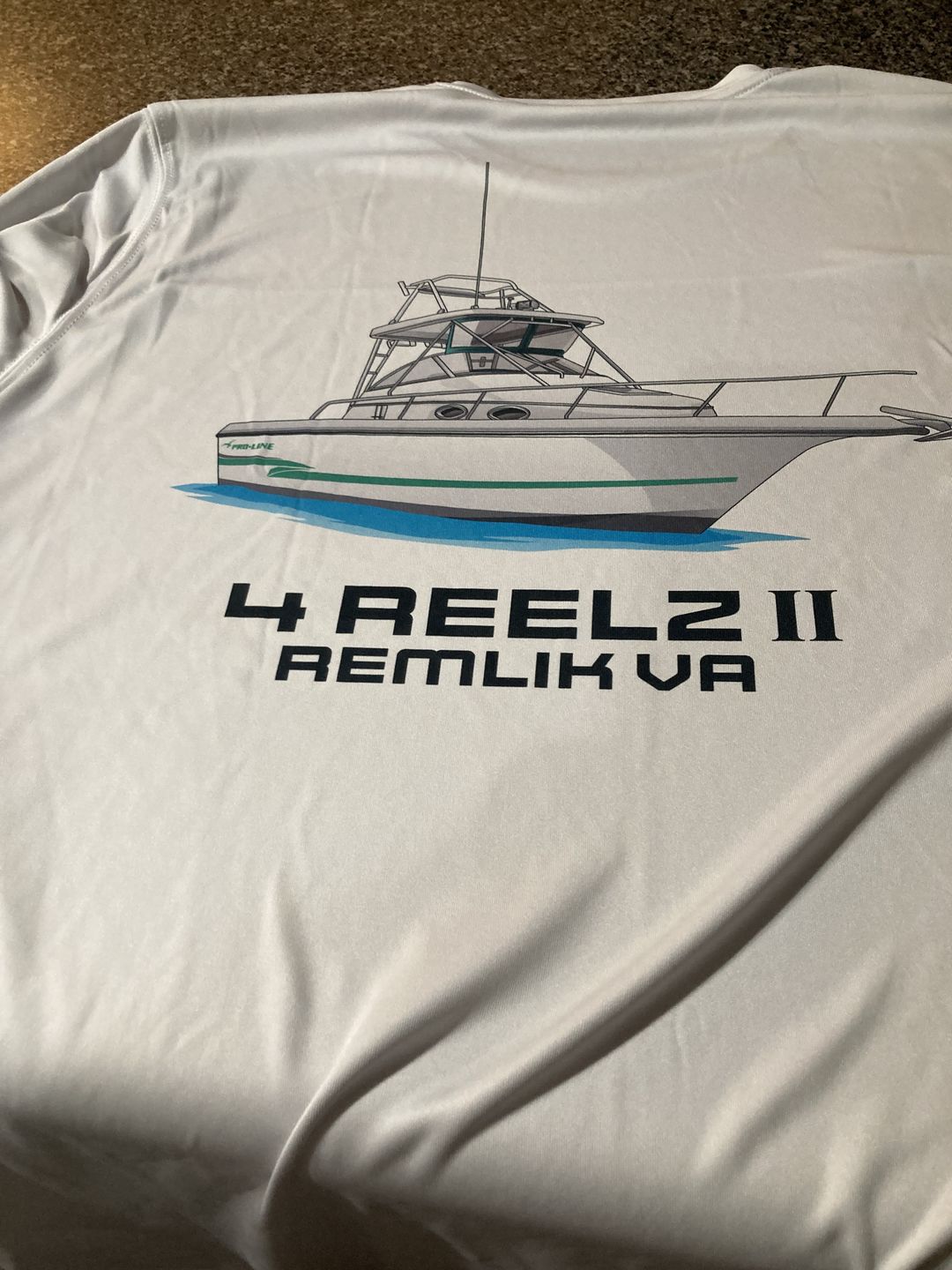 Customer photo review of Women's Custom Boat T-Shirts - Short Sleeve