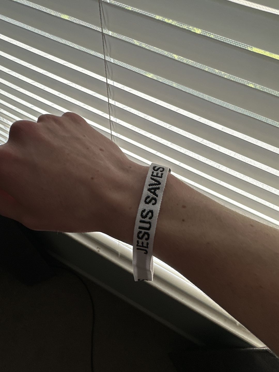Customer photo review of Jesus Saves Bracelet