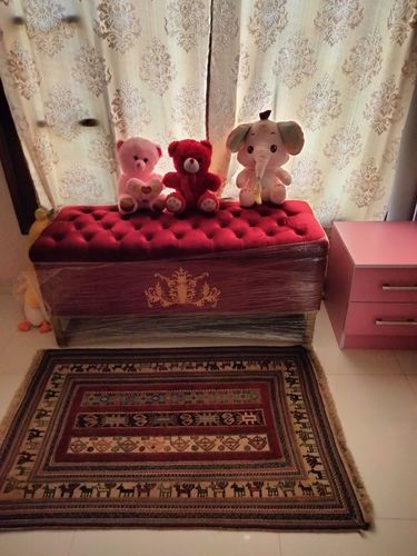 Customer photo review of 3 Seater Ottoman Storage Box With Embroidery-913
