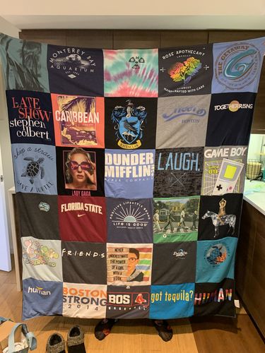 T-shirt quilt from florida state university by Megan from MA