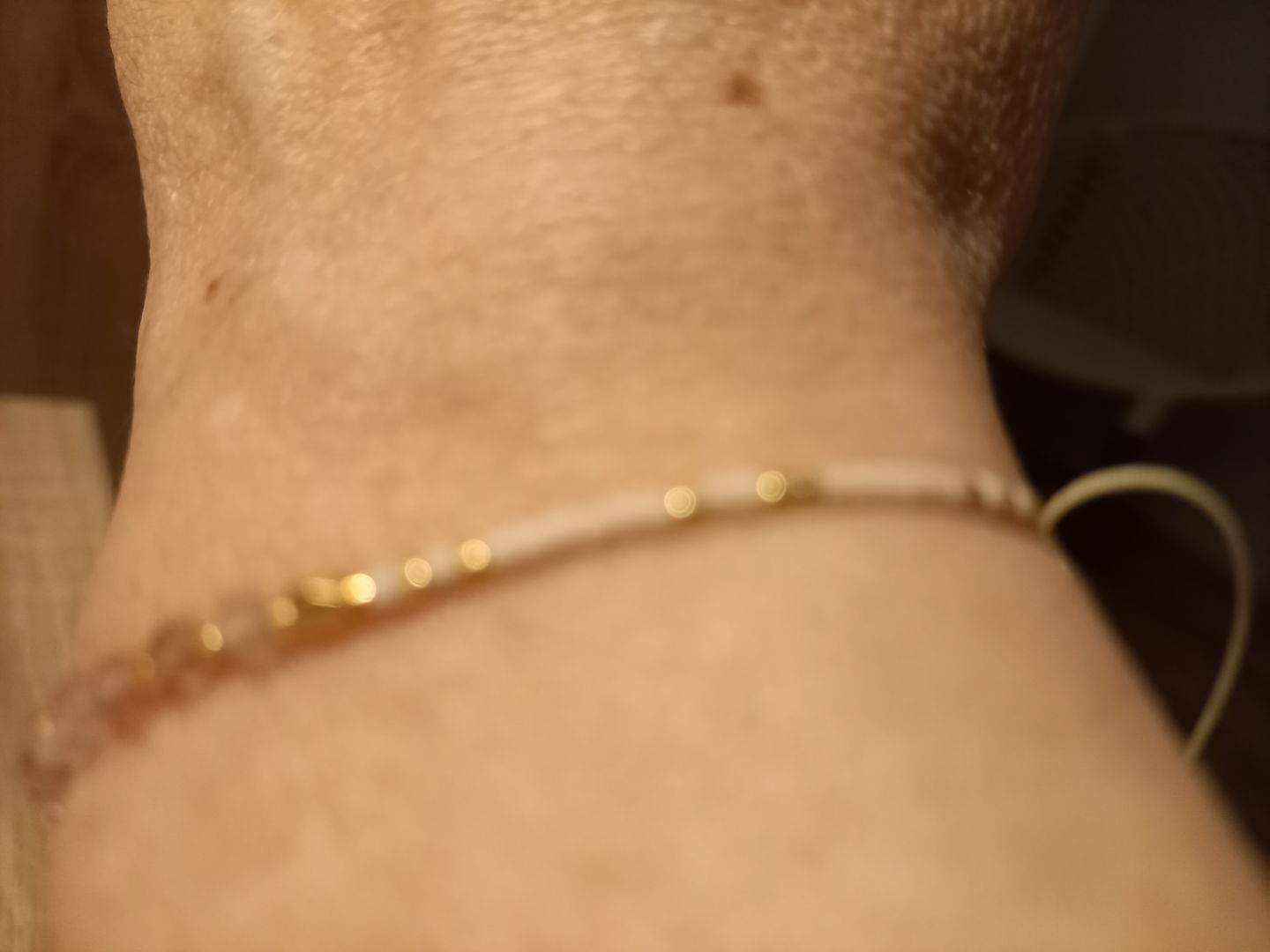 Customer photo review of Bracelet fin quartz rose et pierre de soleil