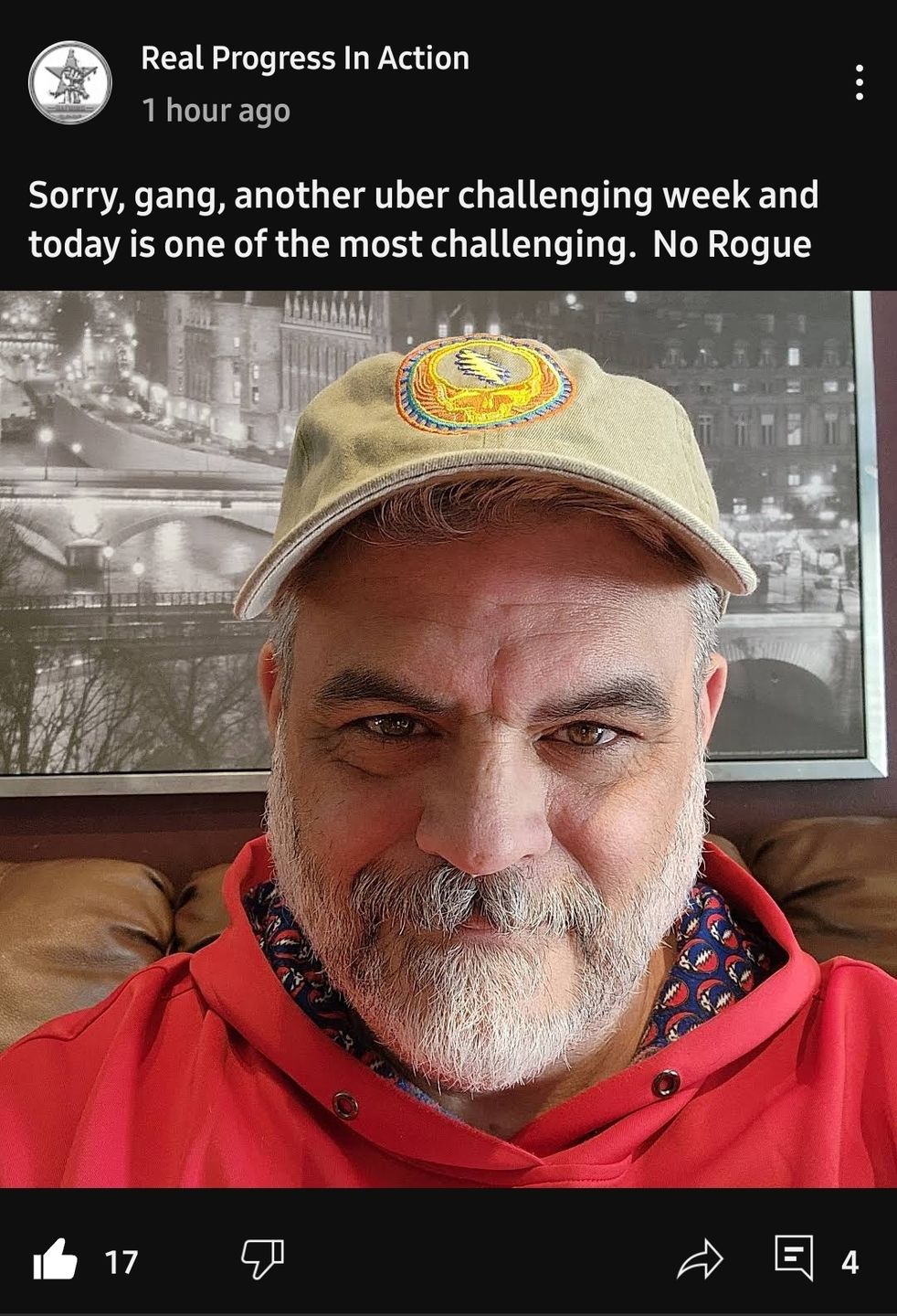 Customer photo review of Grateful Dead Sunshine Steal Your Face Cap