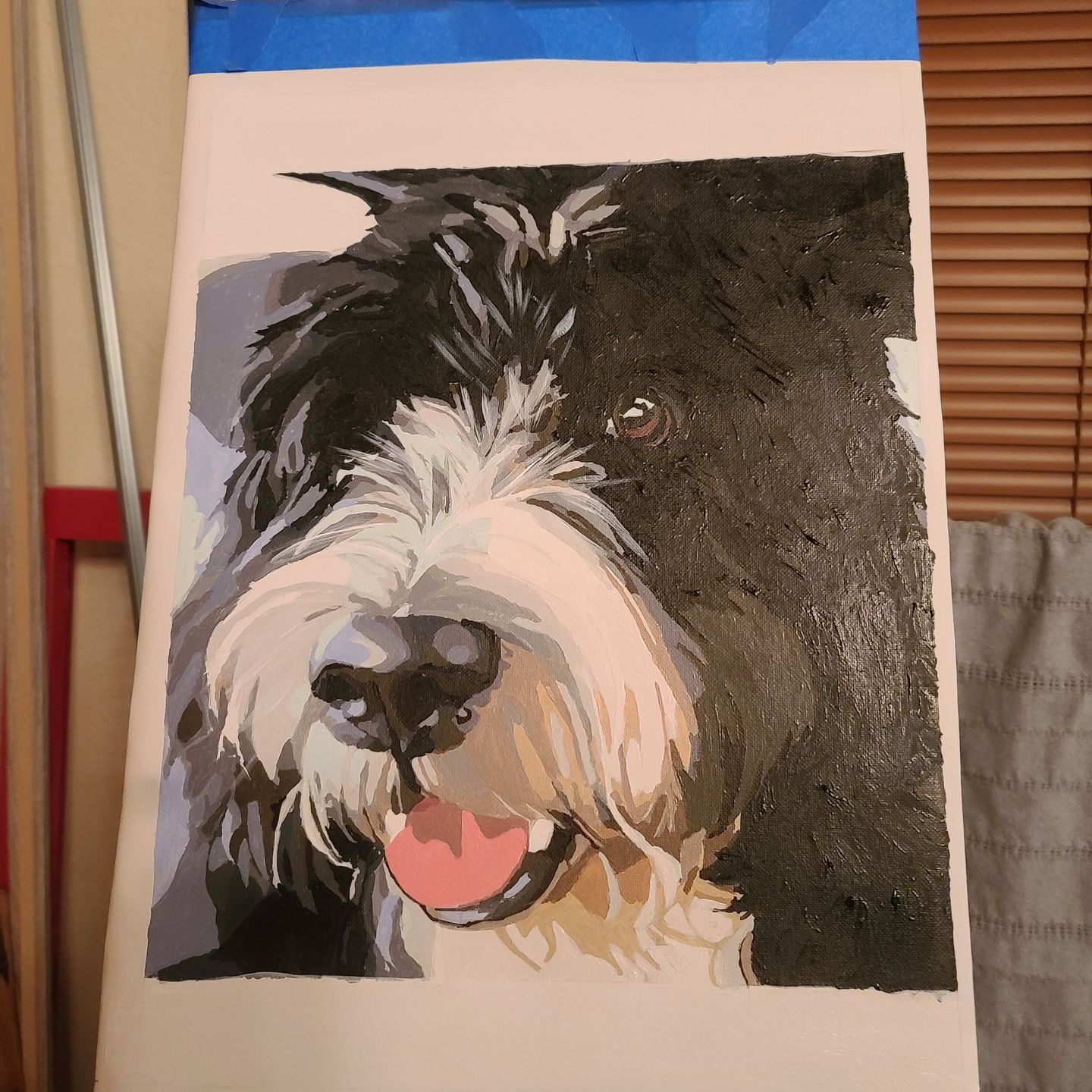 Customer photo review of Custom Paint By Numbers Kit - Upload Any Photo 30x40cm