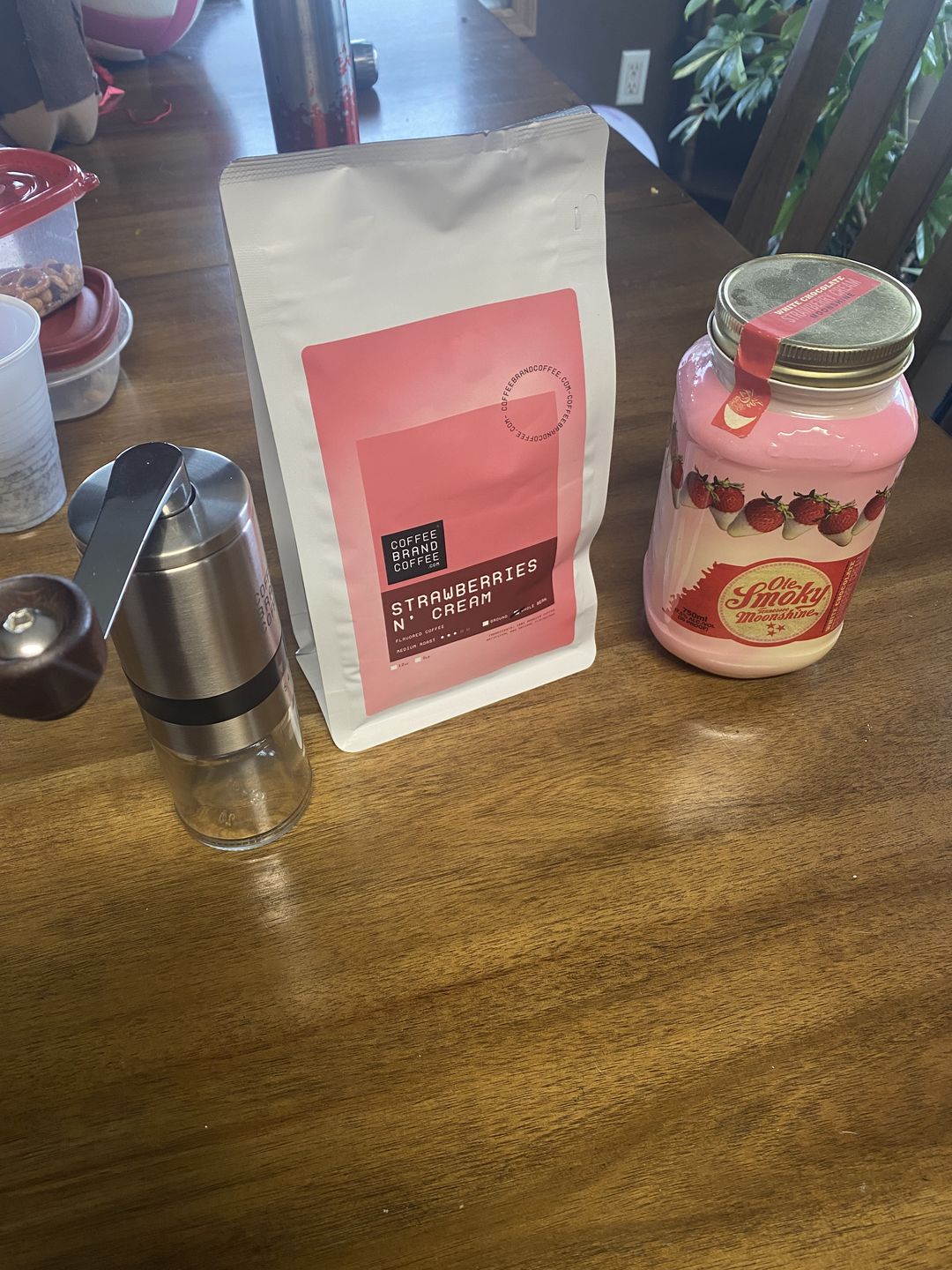 Customer photo review of Strawberries 'n Cream Flavored Coffee
