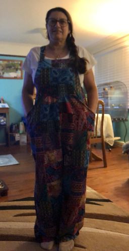 Customer photo review of Bohemian Romper Jumpsuit - Blue