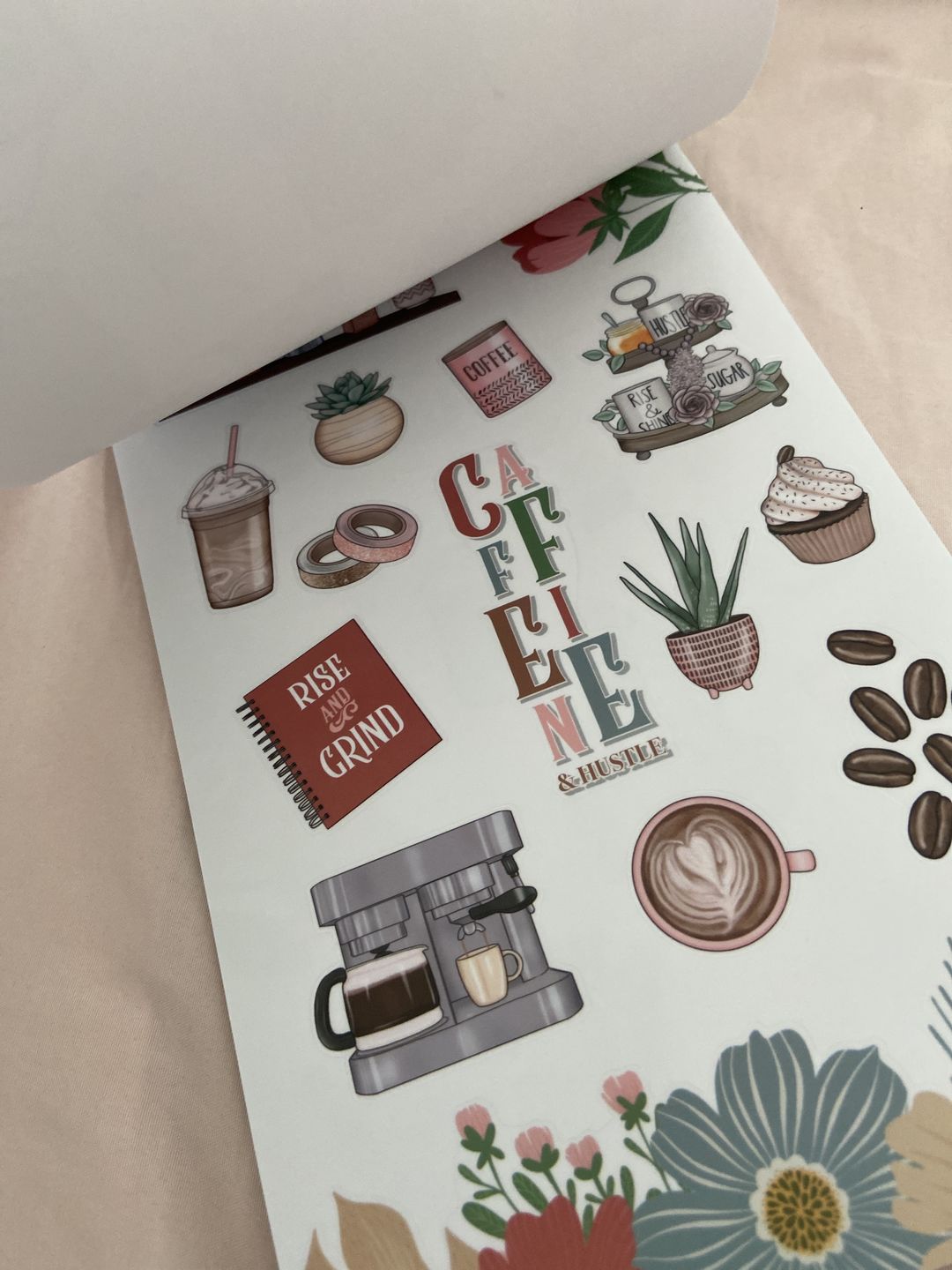 Customer photo review of Coffee Queen Planner Sticker Book