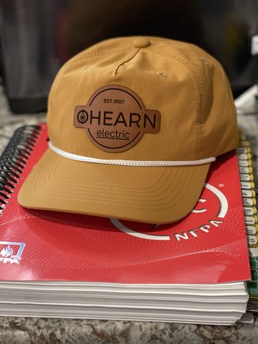 Customer photo review of Custom Leather Patch Rope Hat