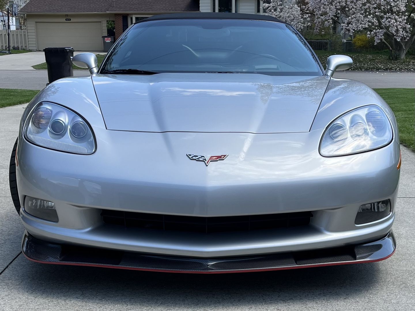 Customer photo review of Corvette C6 Base Extended Front Splitter Lip | ZR1 Conversion Package