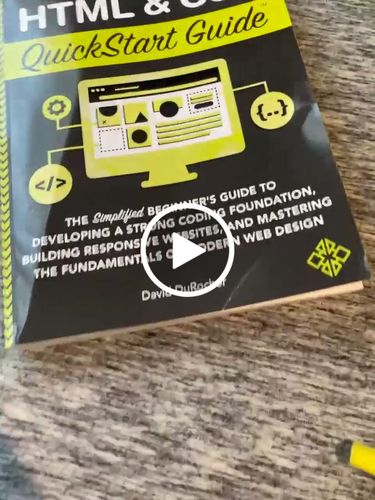 Customer video review of HTML & CSS QuickStart Guide