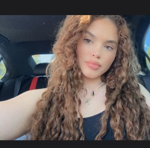 Customer photo review of Curly Light Brown 110G