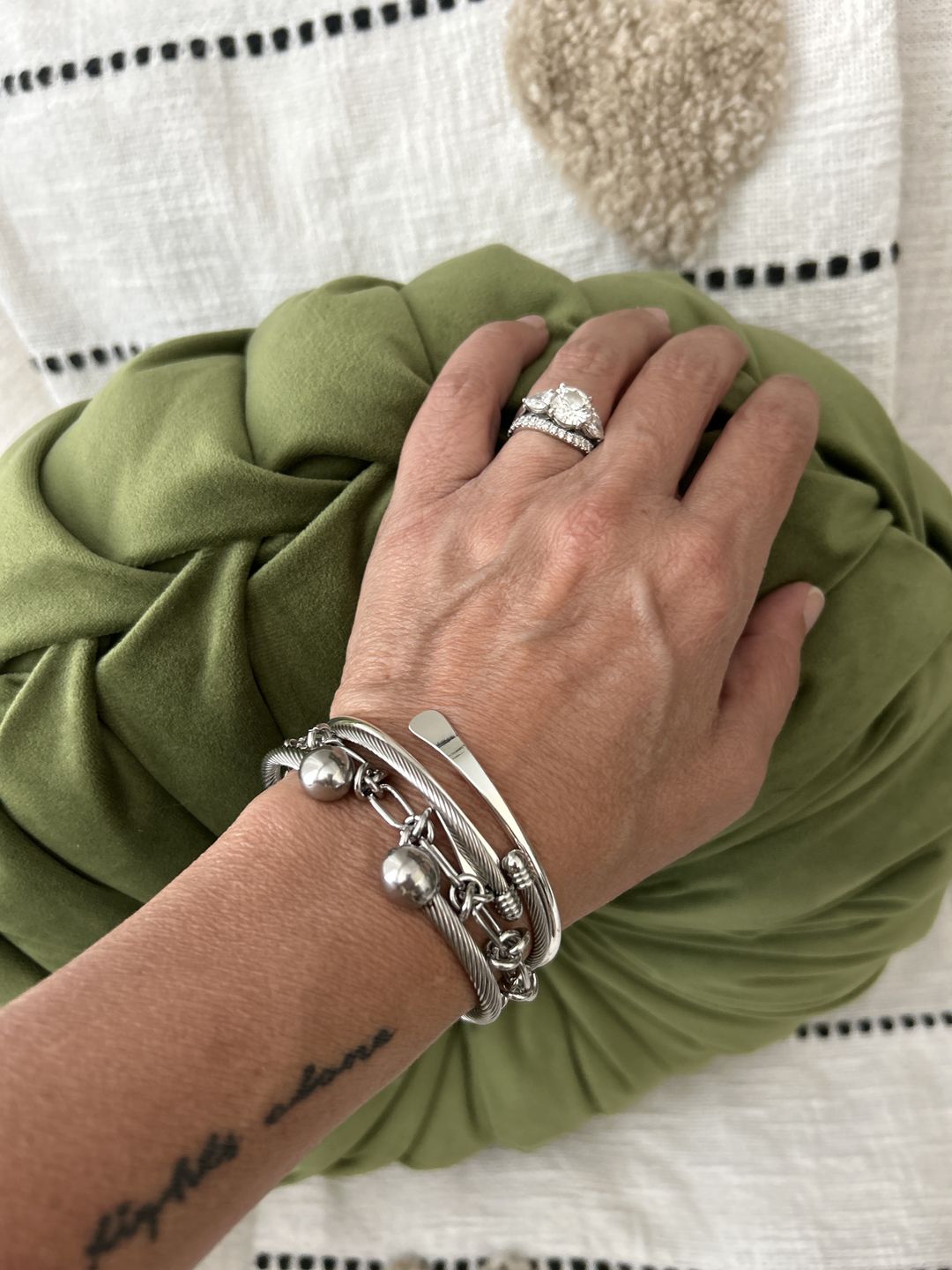 Customer photo review of Carissa Bracelet Stack