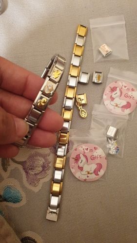 Customer photo review of Original Italian Charm Bracelet