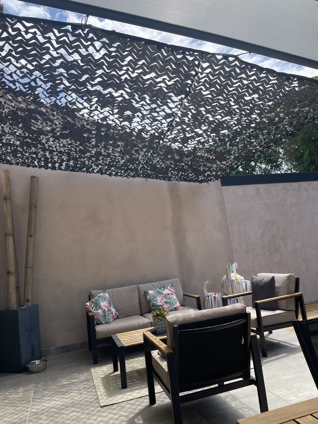 Customer photo review of Filet de camouflage renforcé noir