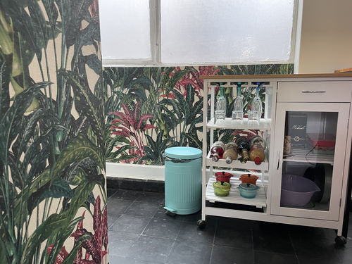 Customer photo review of Papel Mural Tropical Garden II