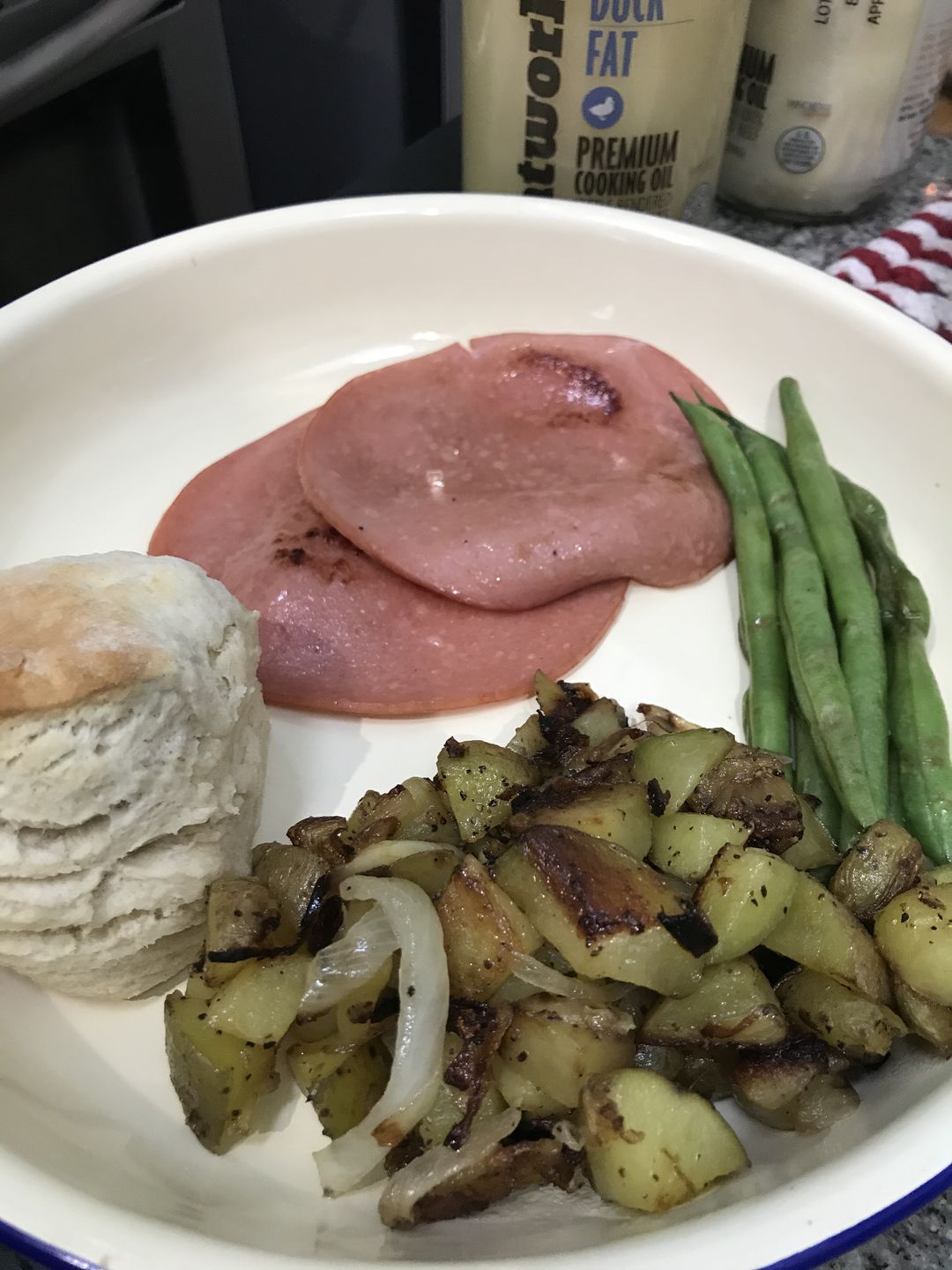 Customer photo review of Cage Free Duck Fat (14 oz)