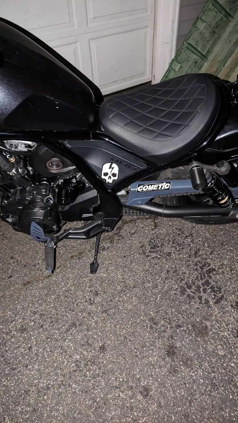 Customer photo review of SKULL LOGO STICKER