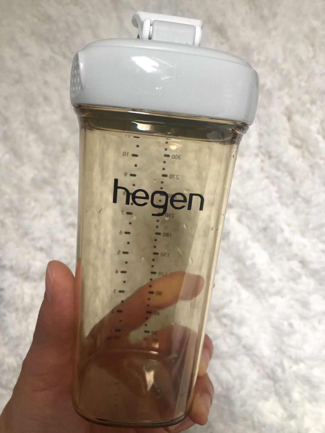 Customer photo review of Hegen PCTO™ 330ml/11oz Drinking Bottle PPSU Grey (24 months and above)