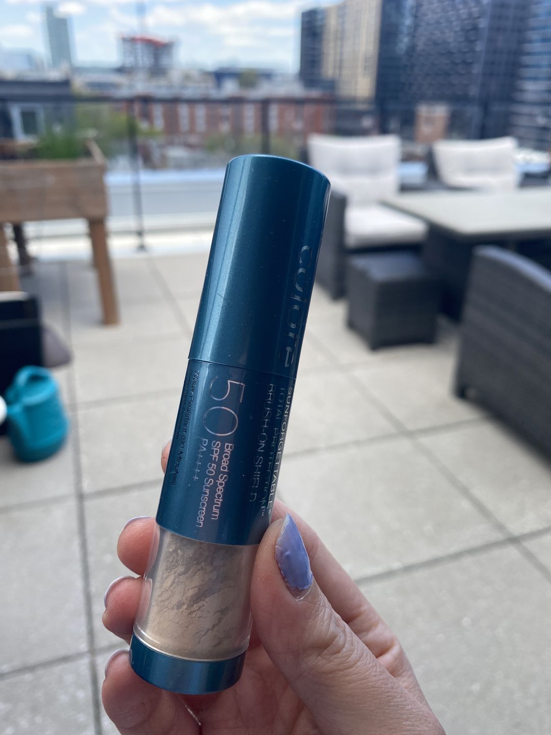 Customer photo review of Poudre protectrice Sunforgettable FPS 50