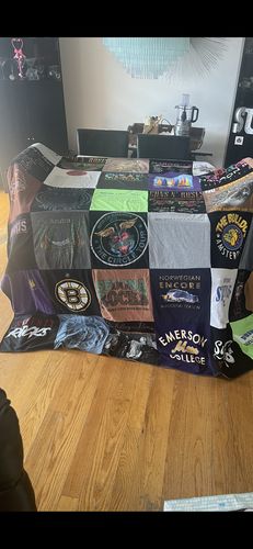T-shirt quilt featuring boston bruins by Susan from FL