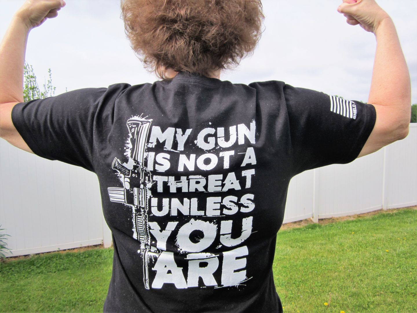 Customer photo review of My Gun Is Not A Threat Unless You Are