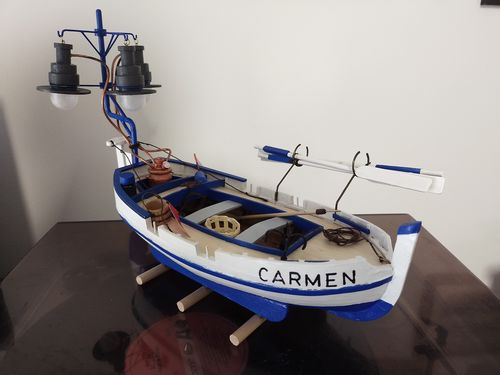 Reseña con foto de un cliente sobre Maqueta Barco Calella