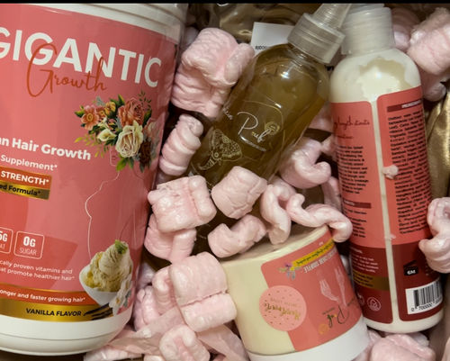 Customer photo review of NEW! Hair Transformation Bundle- Moisturizes, Detangles, Drastically softens and Grows!