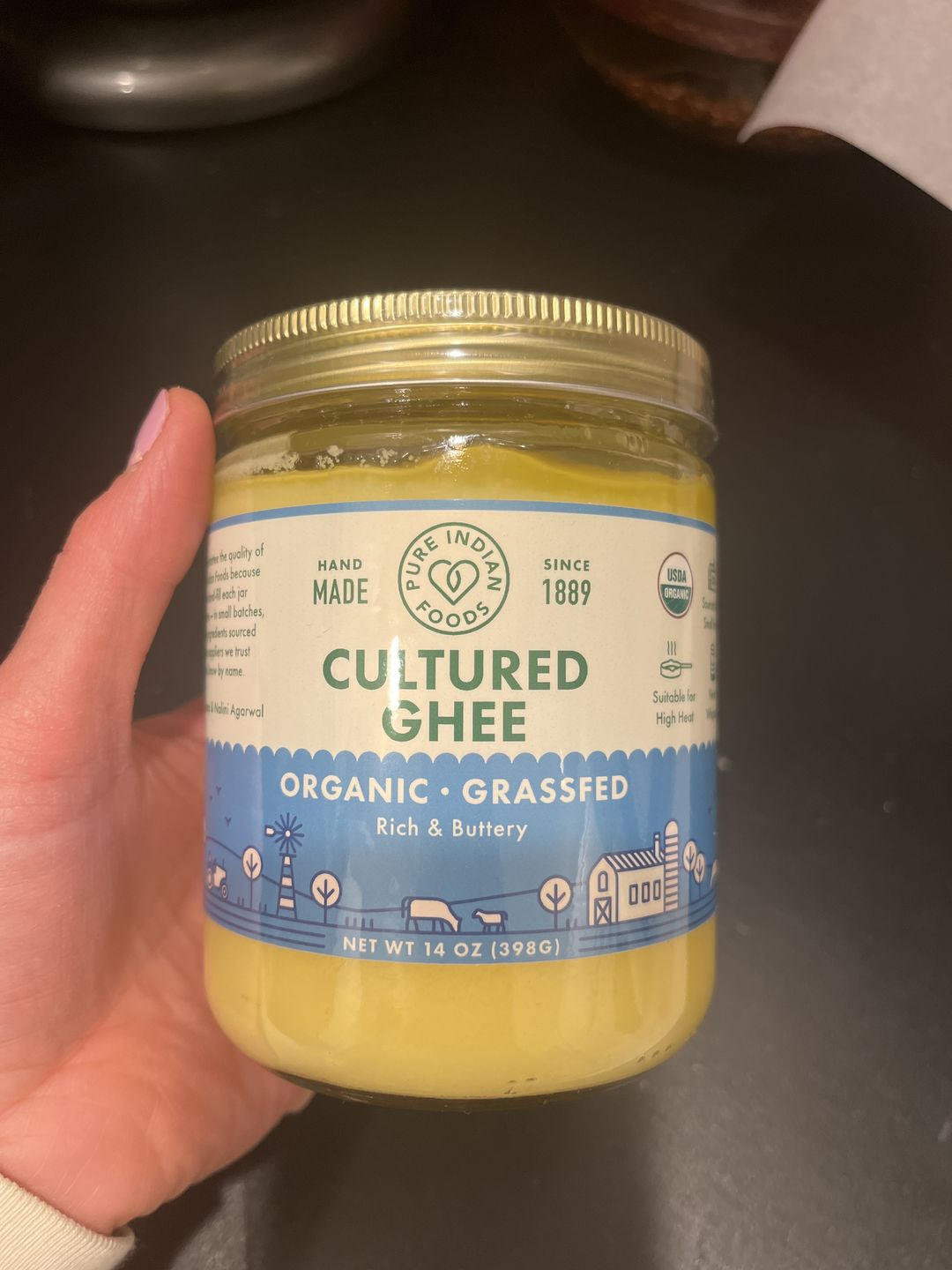 Customer photo review of Cultured Ghee, Grassfed & Certified Organic - 14 oz