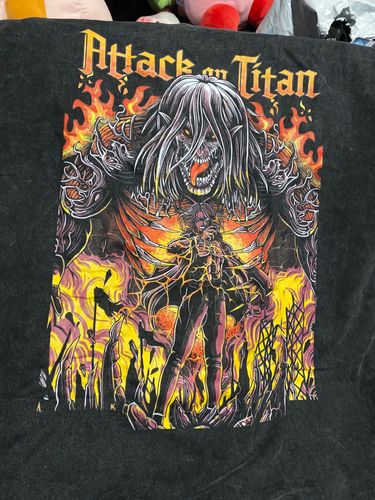Customer photo review of Attack on Titan Attack Titan Vintage Graphic T-Shirt