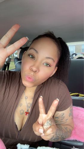 Customer photo review of Clip Ins Extension Kinky Straight 12A+ Virgin Human Hair Extension