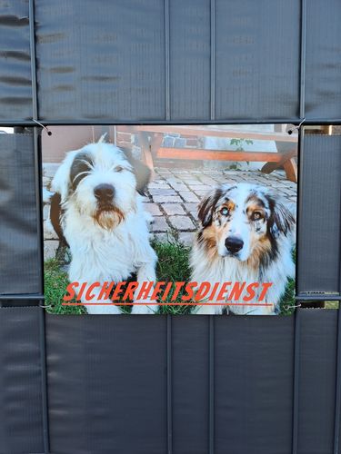 Customer photo review of Hunde-Türschild mit Foto & Wunschtext
