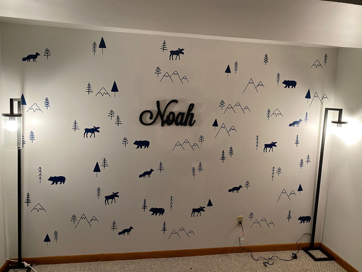 Customer photo review of Wilderness Wall Decals