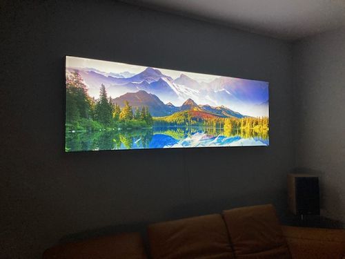 Customer photo review of Leuchtbild | Sonnenaufgang im Schnee | Panorama