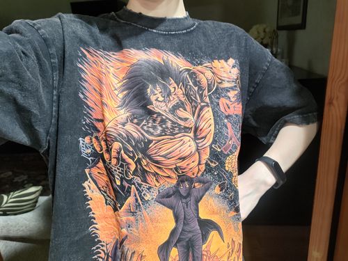 Customer photo review of Attack on Titan Attack Titan Vintage Graphic T-Shirt