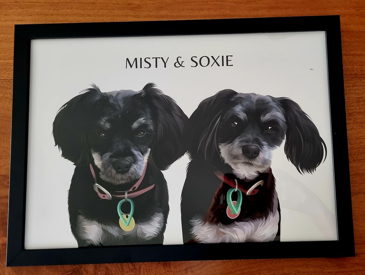 Customer photo review of Two-Pet Portrait