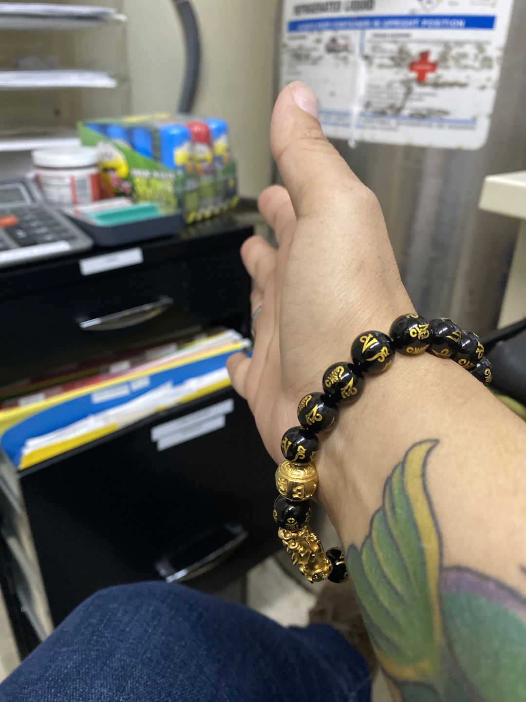 Customer photo review of Feng Shui Black Obsidian Wealth Bracelet