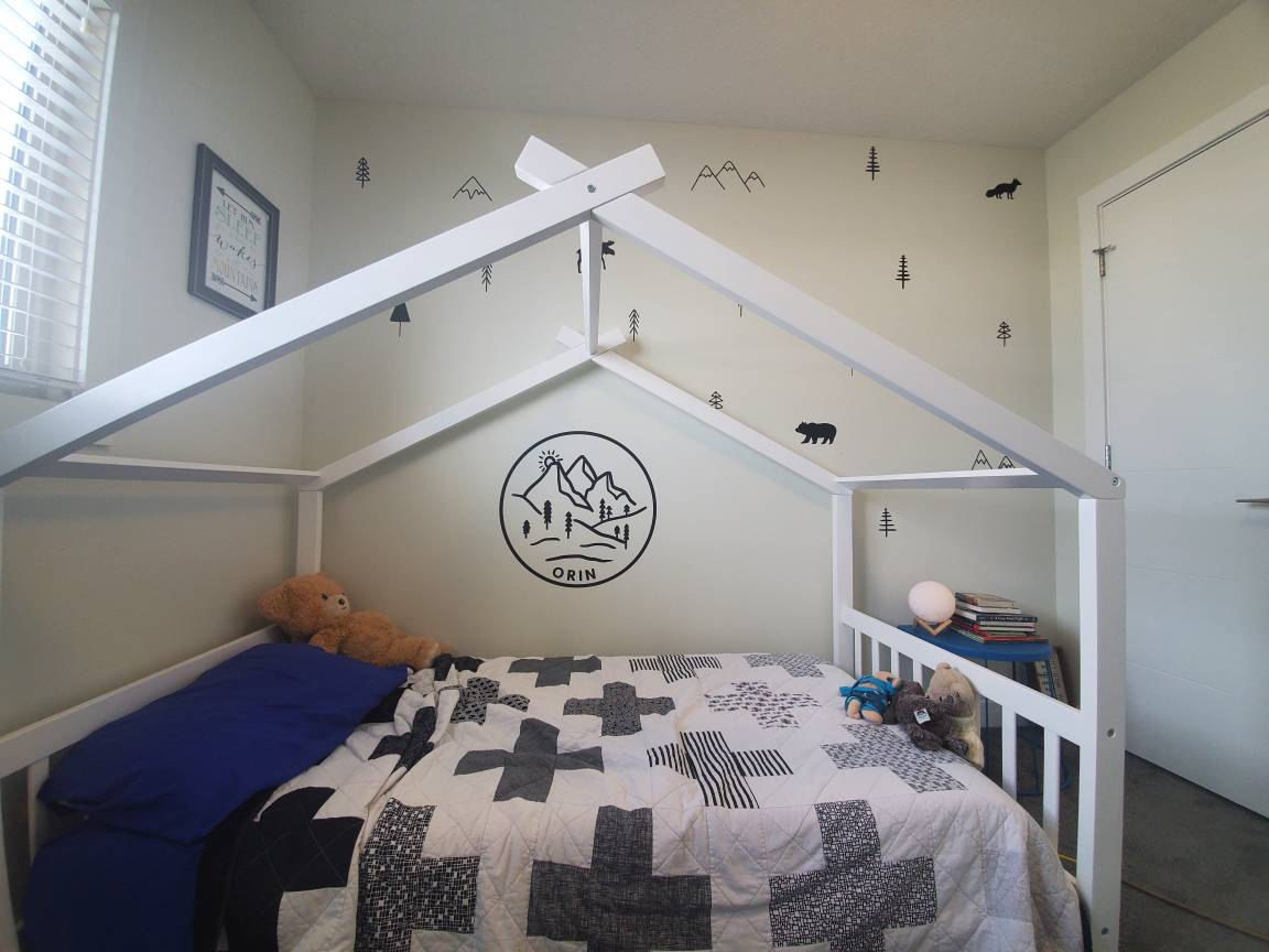 Customer photo review of Wilderness Removable Wall Decal