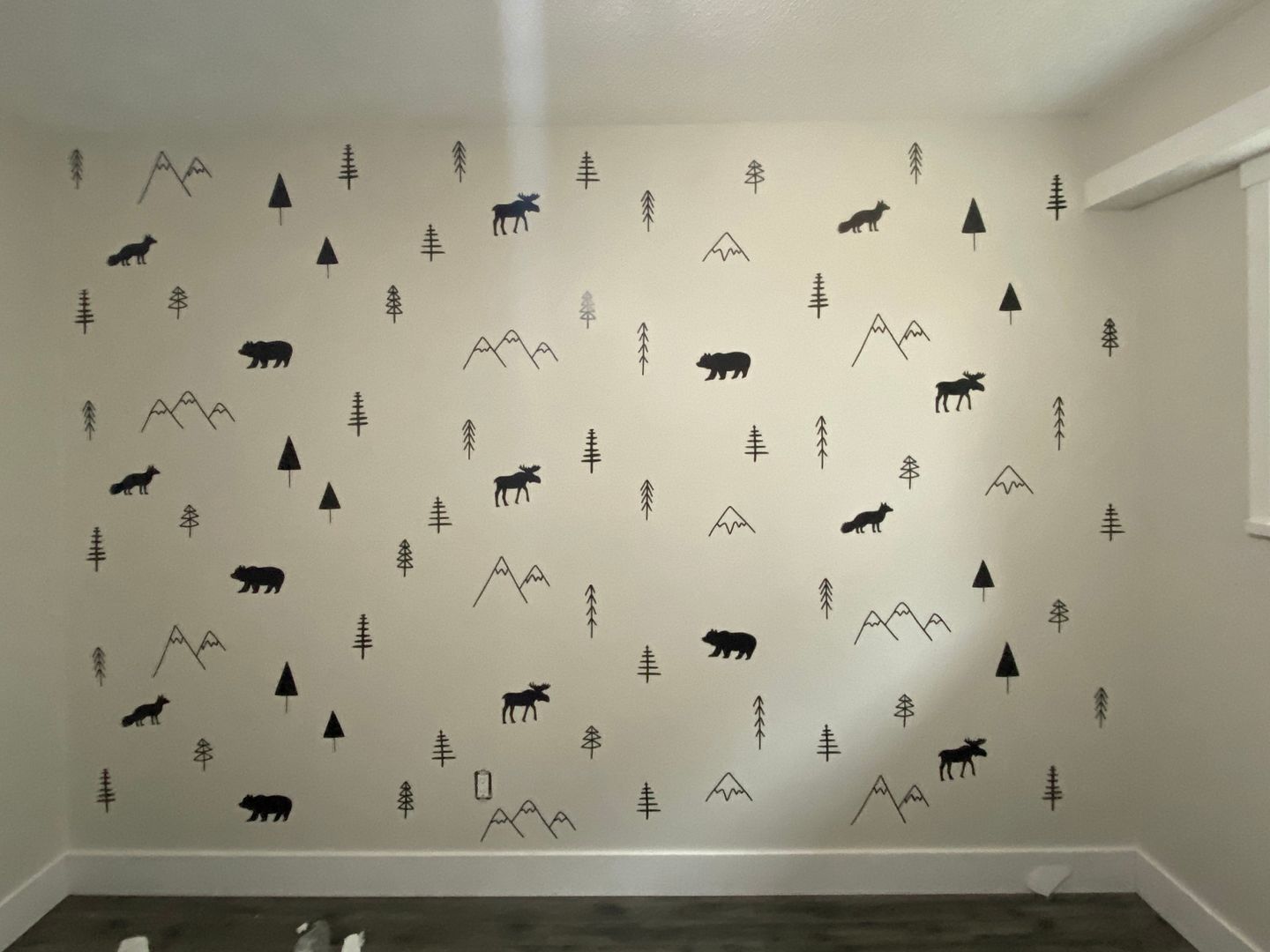 Customer photo review of Wilderness Wall Decals