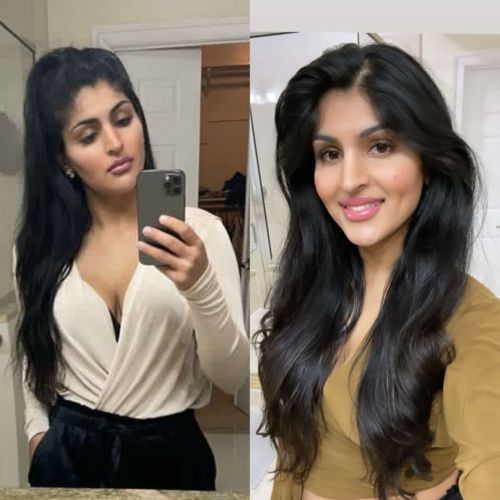 Customer photo review of Growth & Shine Hair Oil