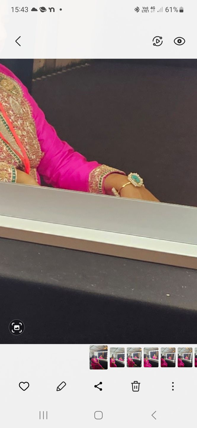 Customer photo review of Sonam Kapoor Bangle Round - Turquoise