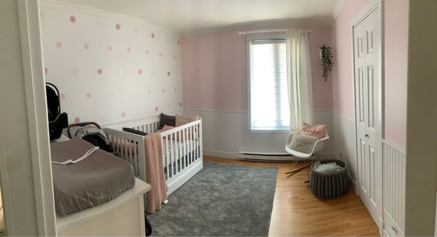 Customer photo review of Pastel Pink Watercolor Dots