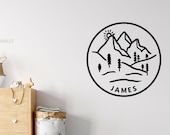 Customer photo review of Wilderness Removable Wall Decal