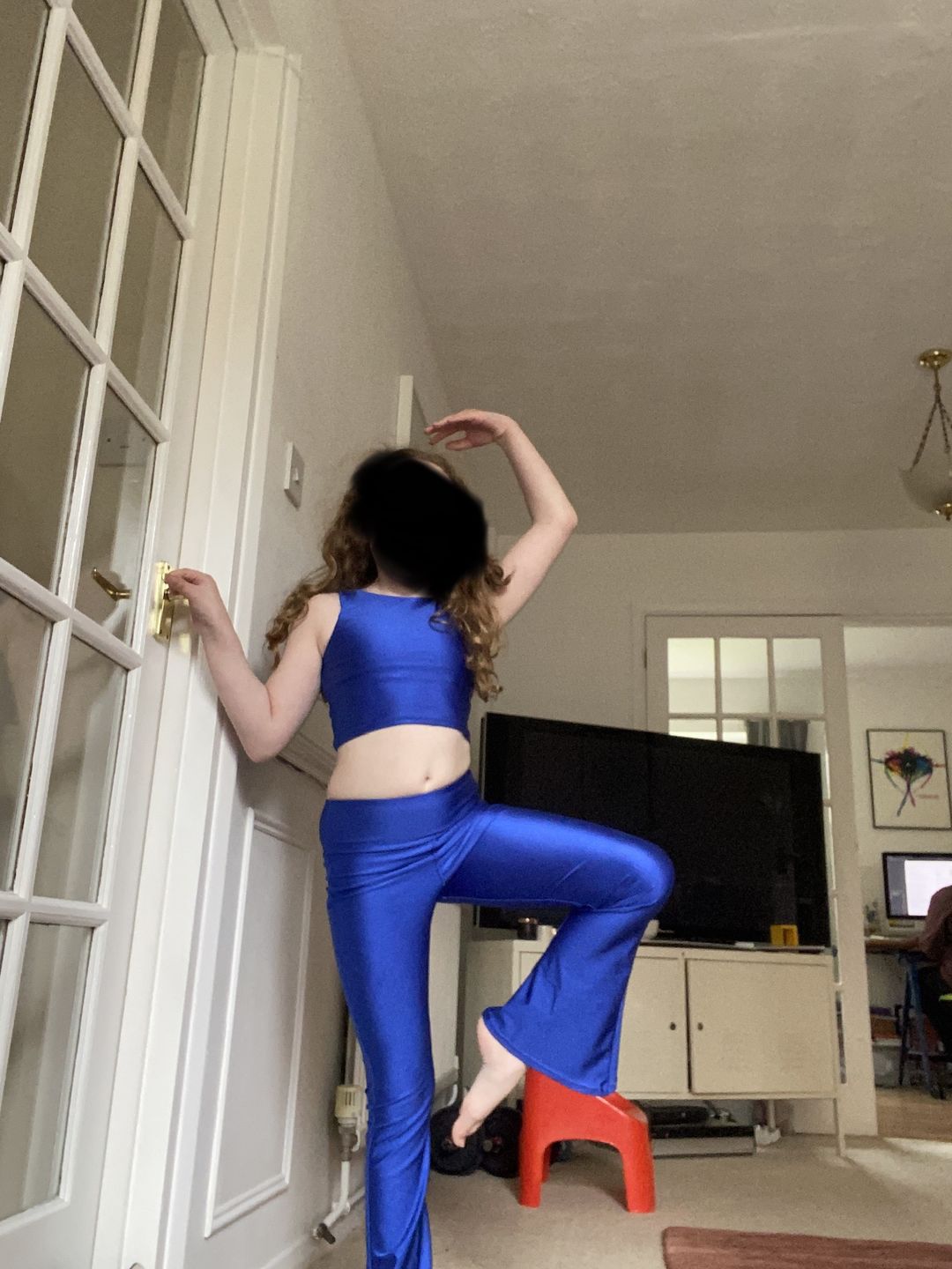 Customer photo review of Plain Lycra Spandex Fabric