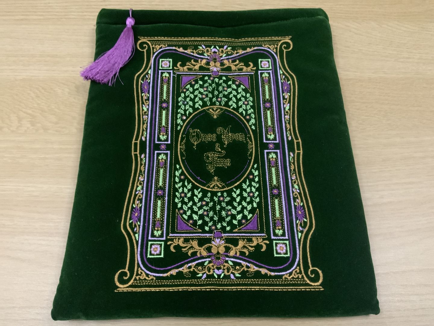 Customer photo review of Once Upon a Time Book & iPad Sleeve - Green