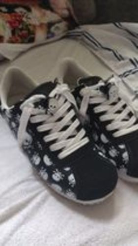 Customer photo review of Just Love Skulls & Bones Shoes
