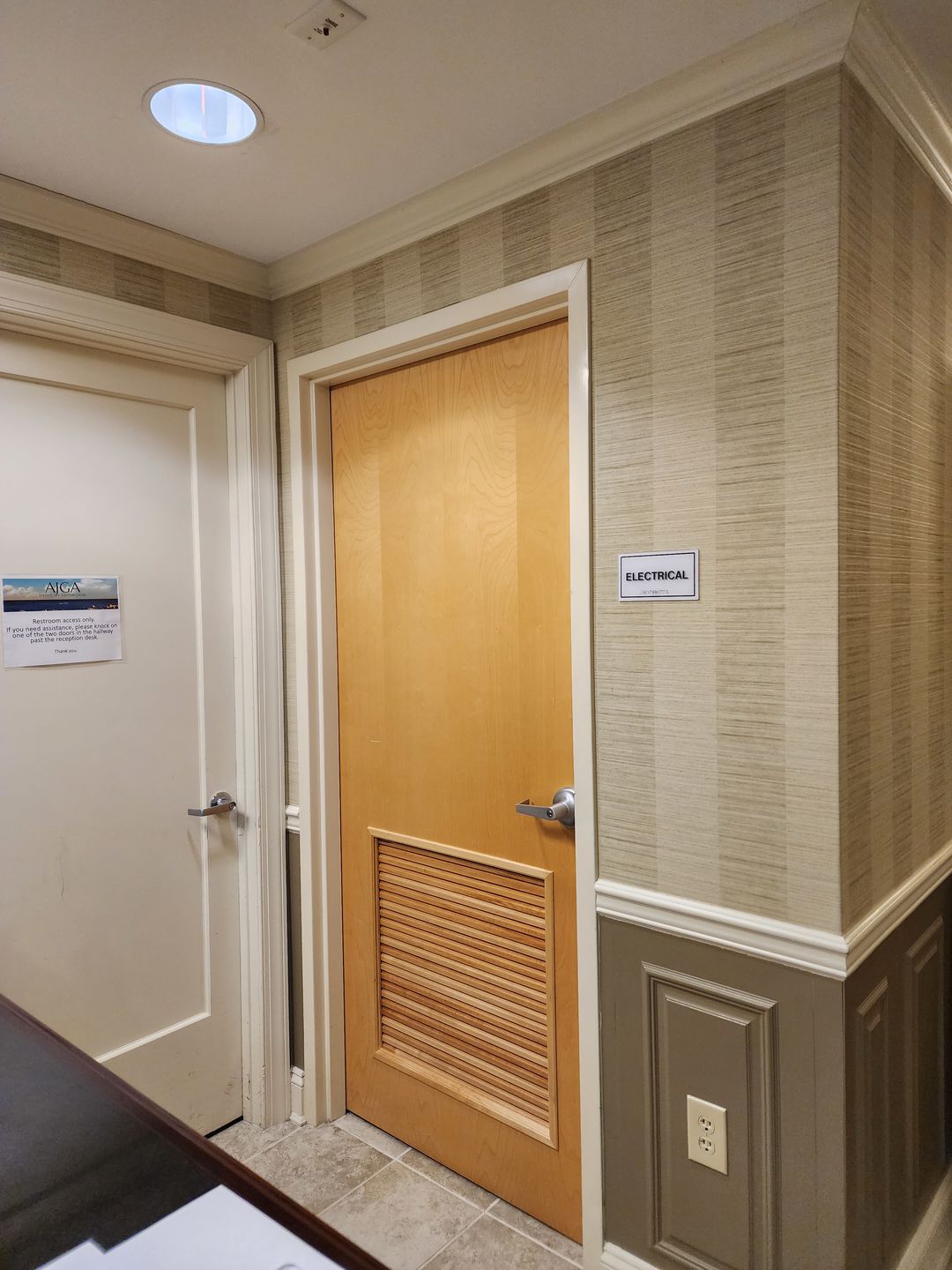 Customer photo review of Chevron Basswood Door Louver Kit