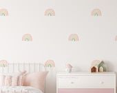 Customer photo review of Pastel Rainbow Removable Wall Decals