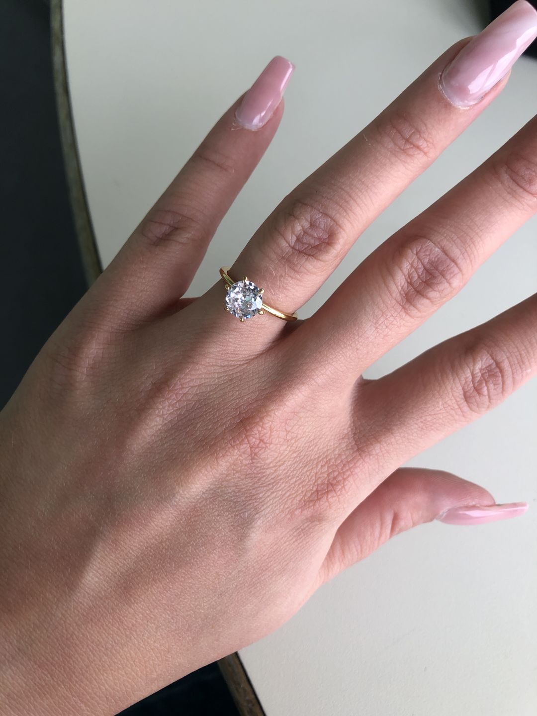 Customer photo review of Verena Ring | 18K vergoldet
