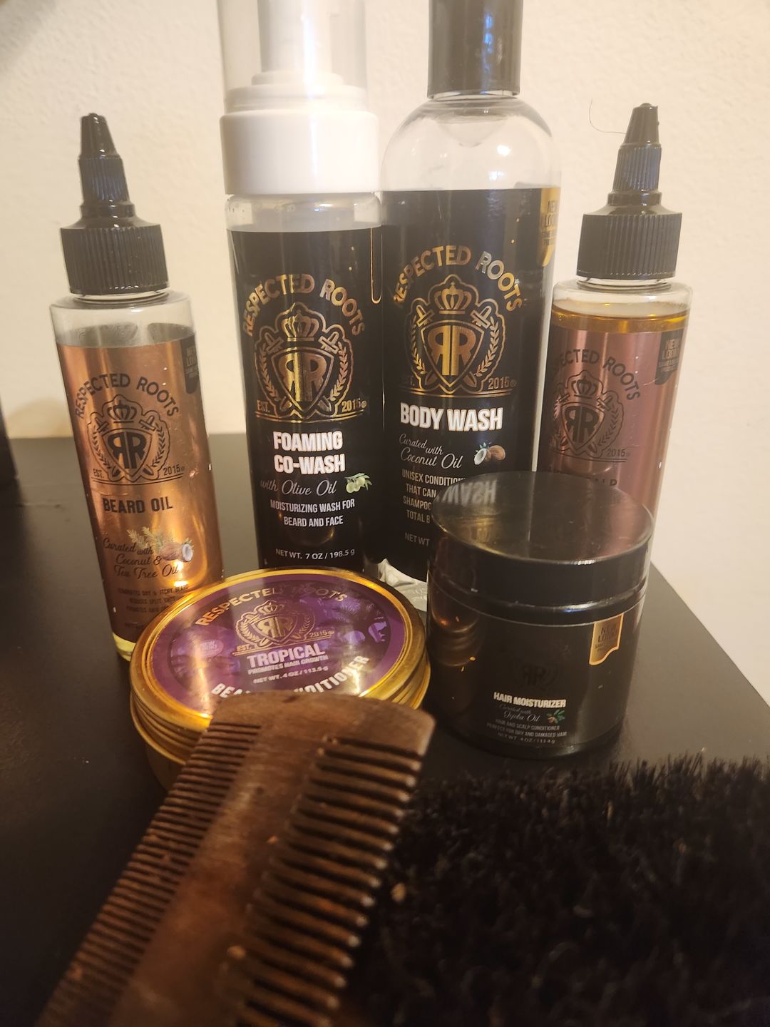 Customer photo review of Respected Roots Body Wash (12 oz.)