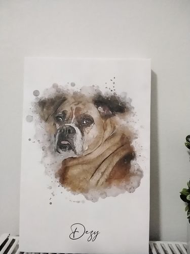 Customer photo review of Πορτραίτο Κατοικίδιου - Νερομπογιά