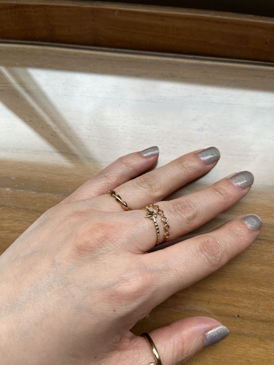 Customer photo review of Anillo Ajustable Star